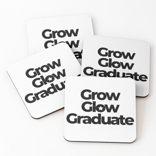 Item preview, Grow, Glow, Graduate | Motivational quotes | Inspirational designed and sold by PurpleWay.