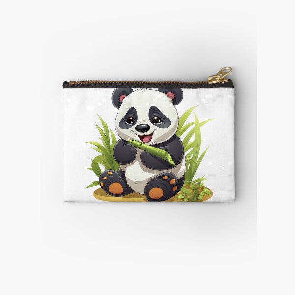 Item preview, kawaii panda eating bambo designed and sold by HellsingDesigns.