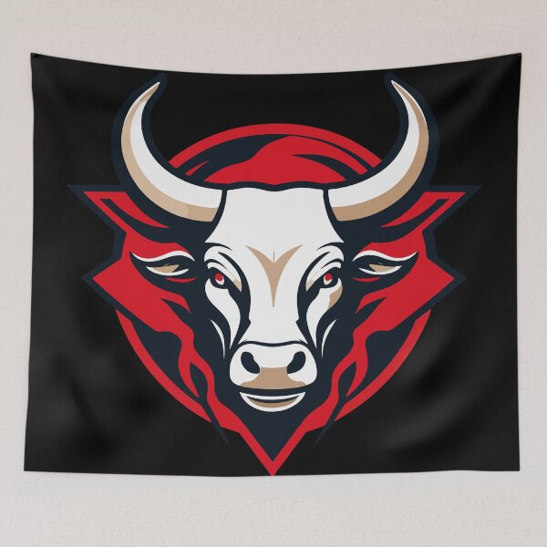 Item preview, Big bull in red fire - Chicago Bulls designed and sold by RekiStyle.