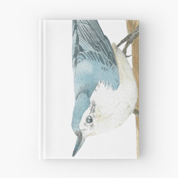 Item preview, white-breasted nuthatch bird portrait designed and sold by L'Atelier Oranjade.