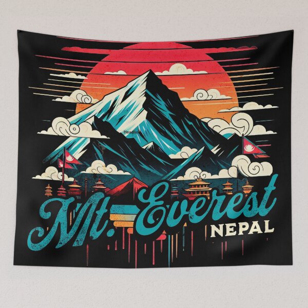 Item preview, Mount Everest Mountain Nepal Design designed and sold by RedDesignSyc.