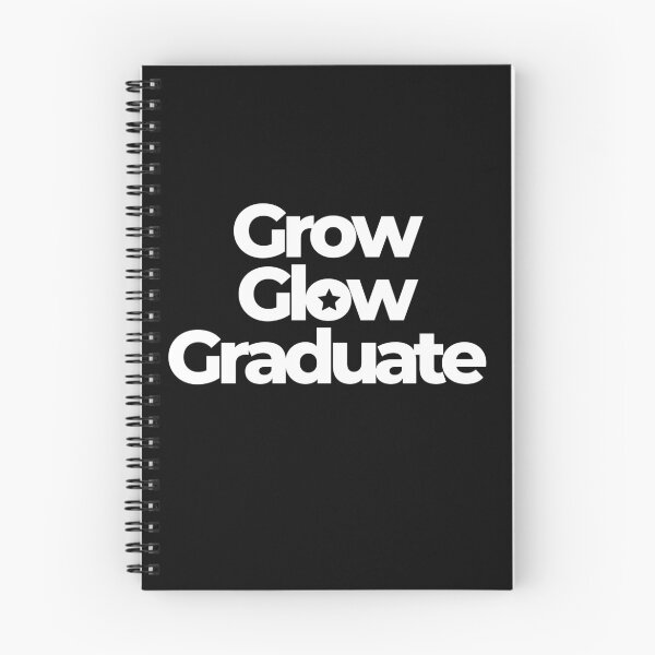 Item preview, Grow, Glow, Graduate | Motivational | Inspirational quotes designed and sold by PurpleWay.