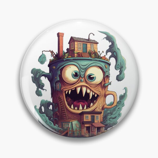 Item preview, Monster mug, house designed and sold by HellsingDesigns.