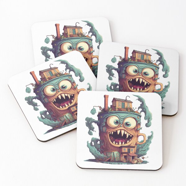 Item preview, Monster mug, house designed and sold by HellsingDesigns.