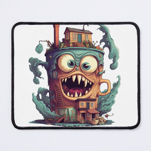 Item preview, Monster mug, house designed and sold by HellsingDesigns.