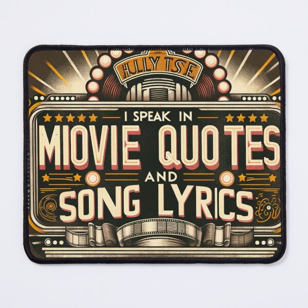 Item preview, I Speak In Movie Quotes and Song Lyrics designed and sold by StylishKat.