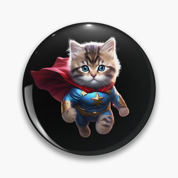 Item preview, Superhero kitty designed and sold by Sopilka.