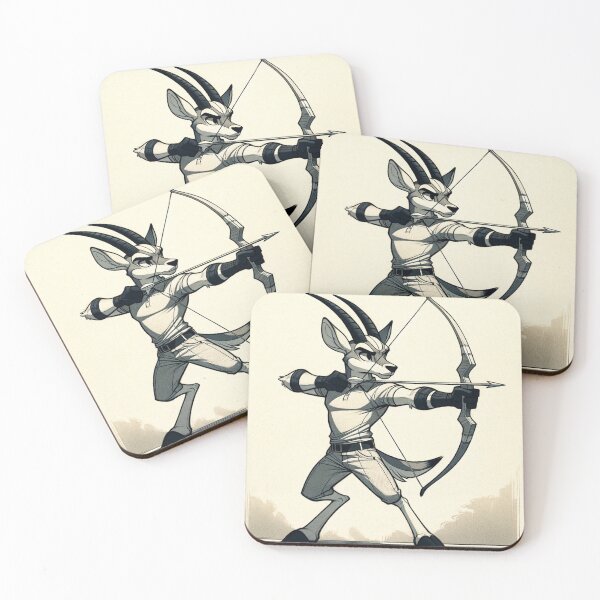 Item preview, Gazelle Shooting a Bow and Arrow designed and sold by Zestpond.