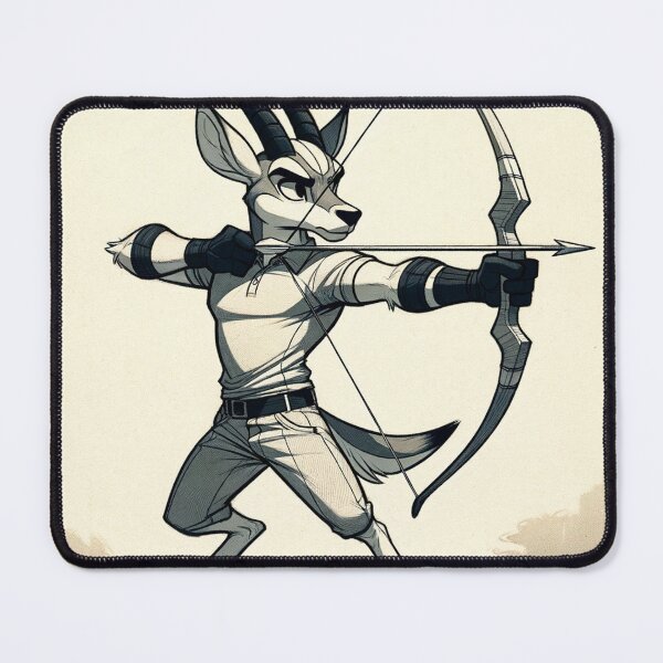 Item preview, Gazelle Shooting a Bow and Arrow designed and sold by Zestpond.