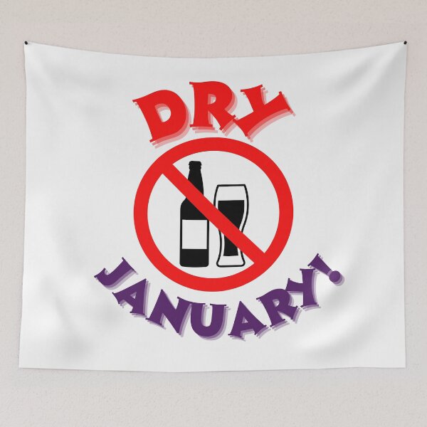 Item preview, Dry January!  (No alcohol sign.) designed and sold by Zen-Hues.