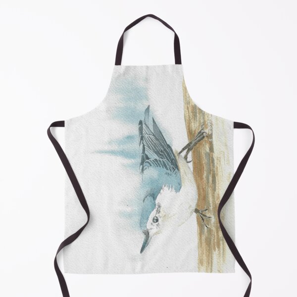Item preview, white-breasted nuthatch bird portrait v2 designed and sold by L'Atelier Oranjade.