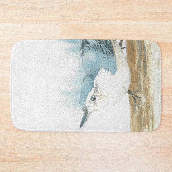 Item preview, white-breasted nuthatch bird portrait v2 designed and sold by L'Atelier Oranjade.