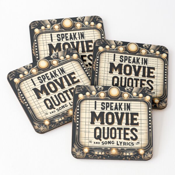 Item preview, I Speak In Movie Quotes and Song Lyrics designed and sold by StylishKat.