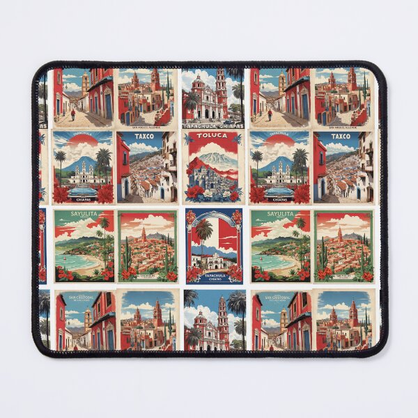 Item preview, Mexico Vintage Tourism Posters Sticker Pack 3 designed and sold by TravelersGems.