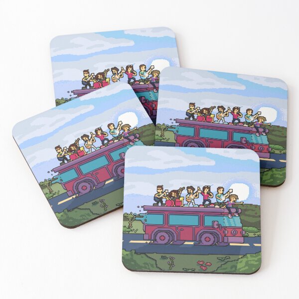 Item preview, Spring Tour Bus - Pixel Art designed and sold by nickmodesigns.