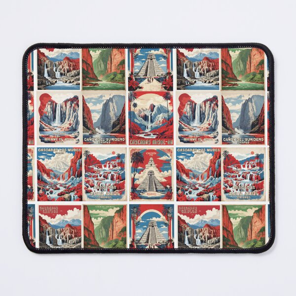 Item preview, Mexico Vintage Tourism Posters Sticker Pack 5 designed and sold by TravelersGems.