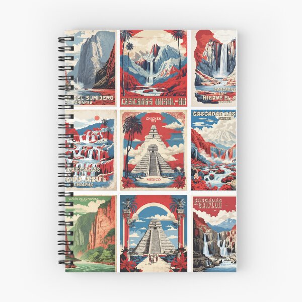 Item preview, Mexico Vintage Tourism Posters Sticker Pack 5 designed and sold by TravelersGems.