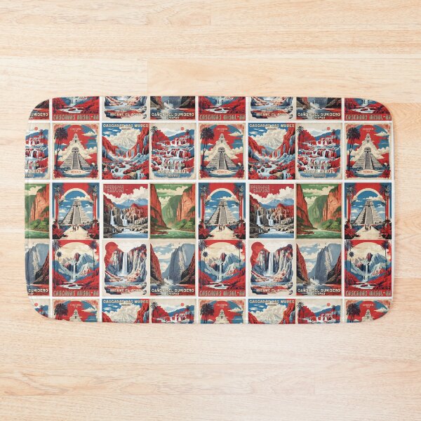 Item preview, Mexico Vintage Tourism Posters Sticker Pack 5 designed and sold by TravelersGems.