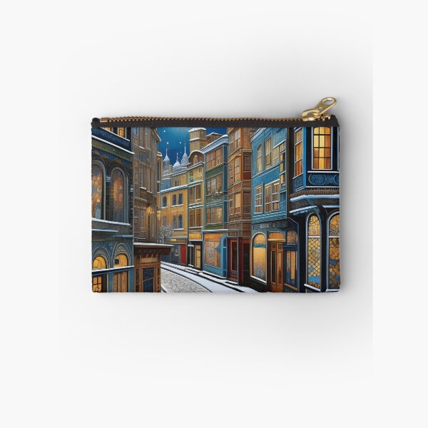 Item preview, A fairy-tale street of an old town. Illustration in abstractionism style with Zentagle elements designed and sold by Ekalininart.