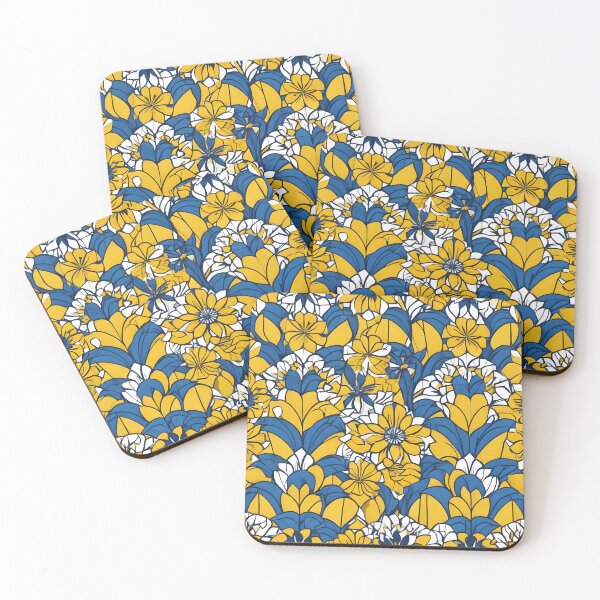 Item preview, Les fleurs bleues et jaunes designed and sold by Geodesologie.