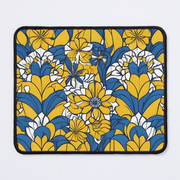 Item preview, Les fleurs bleues et jaunes designed and sold by Geodesologie.
