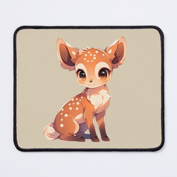 Item preview, Cute Kawaii Happy Cartoon Deer designed and sold by CozyKawaiiArt.