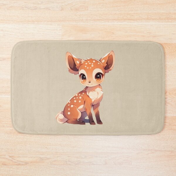 Item preview, Cute Kawaii Happy Cartoon Deer designed and sold by CozyKawaiiArt.