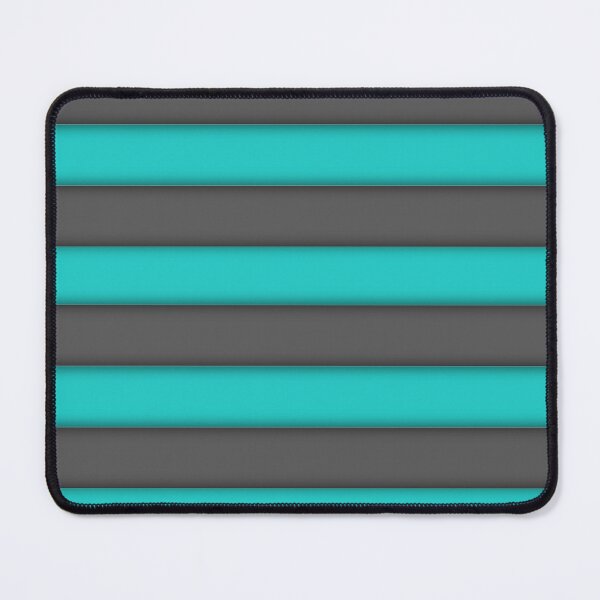 Item preview, Grey and teal stripes designed and sold by TenderSoar.