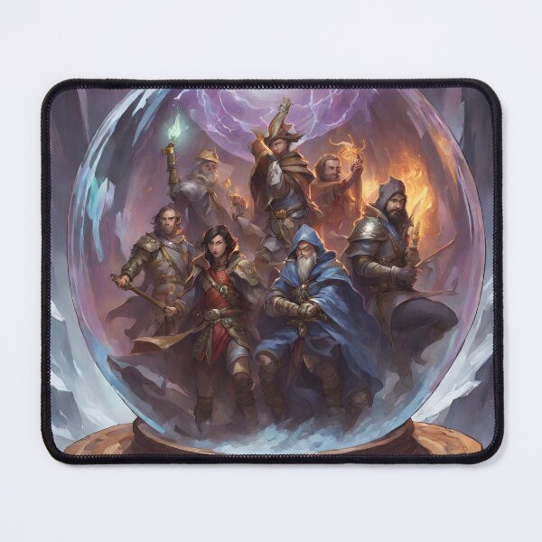 Item preview, DND Dungeons and Dragons Characters in Crystal Ball designed and sold by IsntThatNiche.