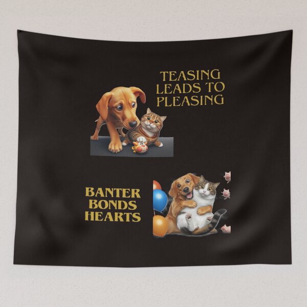 Item preview, Like a dog with a cat, funny designed and sold by PrinceskiKinii.