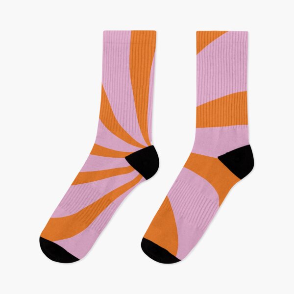 Item preview,  aesthetic orange and violet ipnotic waves pattern designed and sold by eskiastudio.