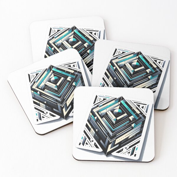 Item preview, Modern Geometric Abstract Art Sticker designed and sold by permeric.