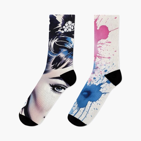 Item preview, Beautiful Audrey Hepburn watercolour splash designed and sold by Metaverse8.