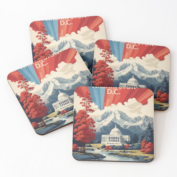 Item preview, Washinton DC White House USA Vintage Poster Tourism 3 designed and sold by TravelersGems.