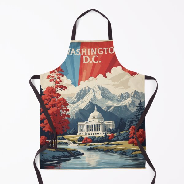 Item preview, Washinton DC White House USA Vintage Poster Tourism 3 designed and sold by TravelersGems.