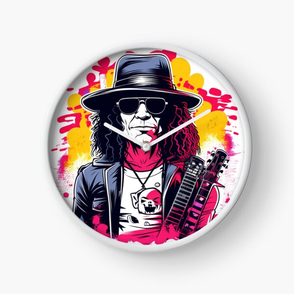 Guns N' Roses Slash reloj de disco de vinilo pintado, Regalo para los  amantes de la música -  México
