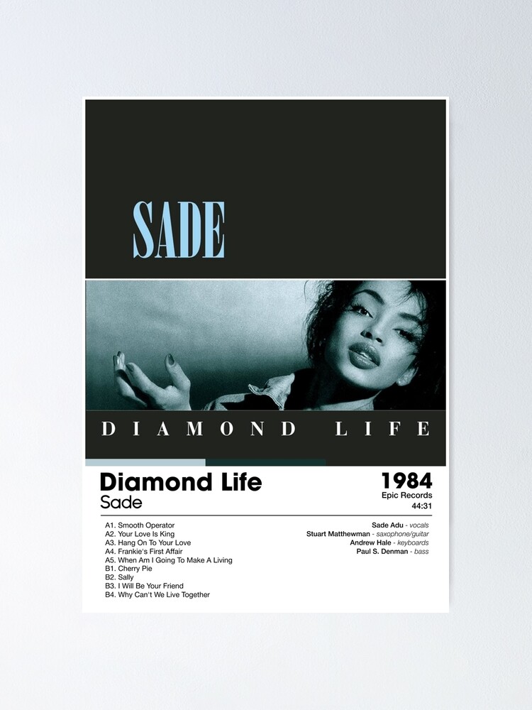 Sade - Diamond Life | Album Card | Poster