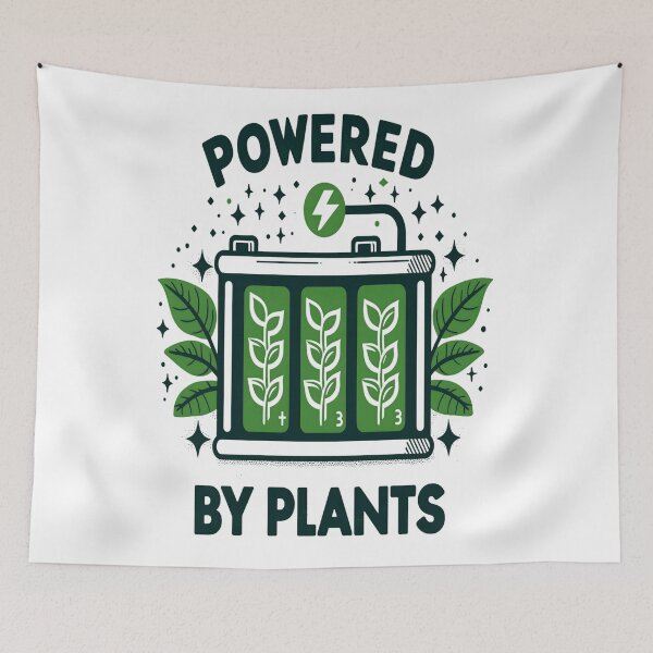 Item preview, Vegan Powered By Plants designed and sold by KitonicTees.