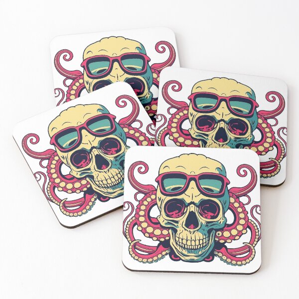 Item preview, OctoSkull Fusion - Intriguing Skull Head with Octopus Legs designed and sold by Pro AguiZoul Art.
