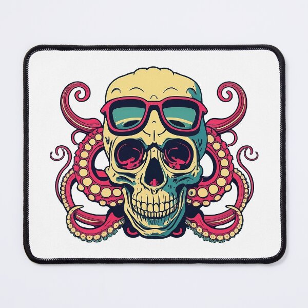 Item preview, OctoSkull Fusion - Intriguing Skull Head with Octopus Legs designed and sold by Pro AguiZoul Art.