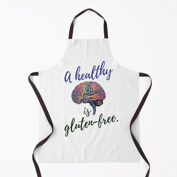 Item preview, A healthy brain is gluten-free. designed and sold by mebgnet.