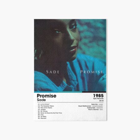 Item preview, Sade - Promise | Album Card designed and sold by theoralcollage.