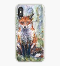 Fox watercolour Naomi Neale watercolor iPhone Case