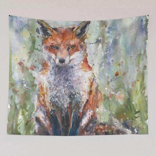 Item preview, Fox watercolour Naomi Neale watercolor designed and sold by NaomiNeale.