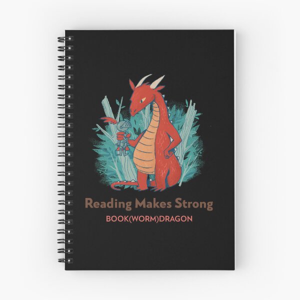 Item preview, Reading Makes Stong - Dare To Be a Bookworm/dragon designed and sold by Carroll-MB-Des.