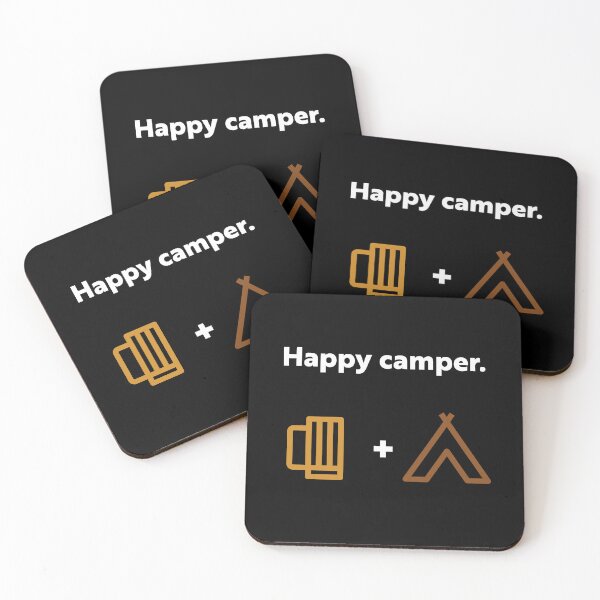 Item preview, Happy camper! designed and sold by WhackoDesigns.