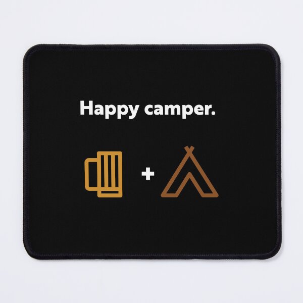 Item preview, Happy camper! designed and sold by WhackoDesigns.