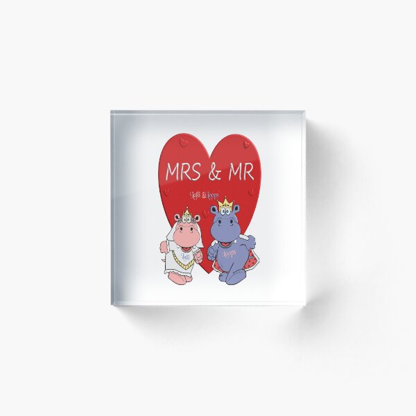 Mrs & Mr Acrylblock