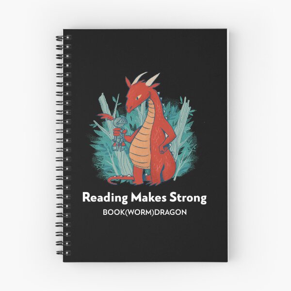 Item preview, Reading Makes Stong - Dare To Be a Bookworm/dragon designed and sold by Carroll-MB-Des.