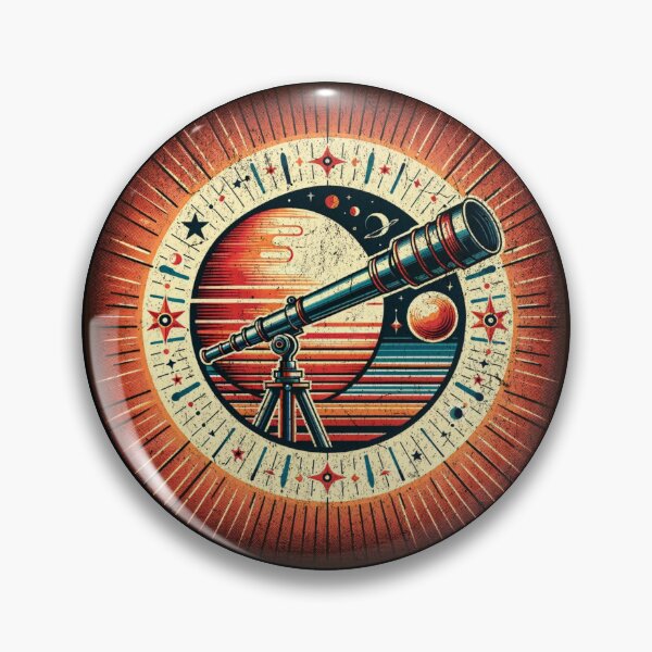 Item preview, "Curious Stargazer - Vintage Telescope Design" designed and sold by ChromaticBlend.